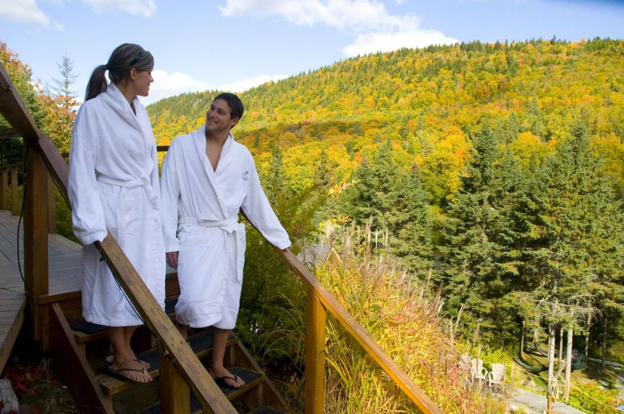 Destination Quebec City Nordic spa experience post sauna